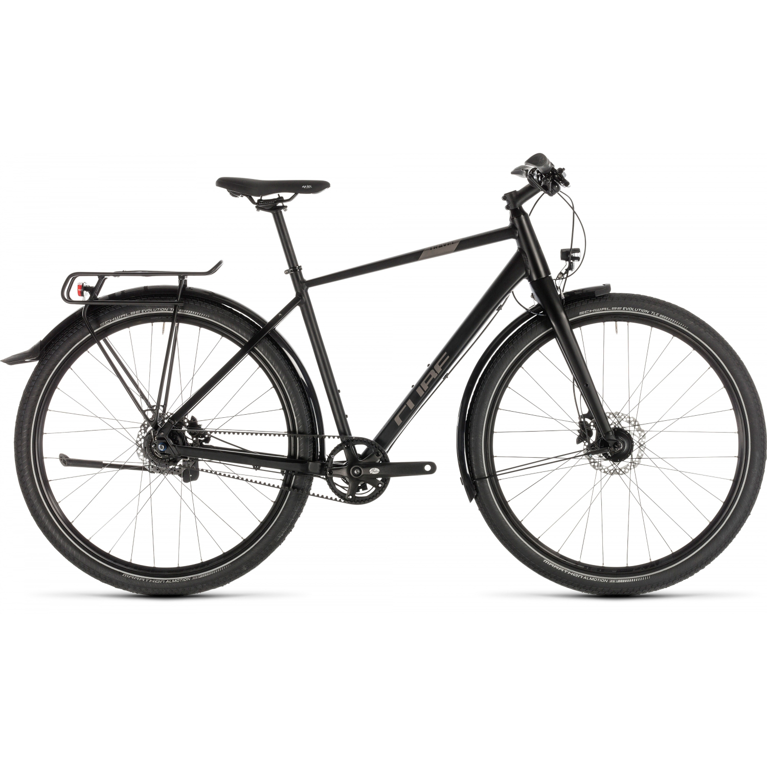 CUBE Pro, 8 gears touring cykel med remtræk, lys, osv.